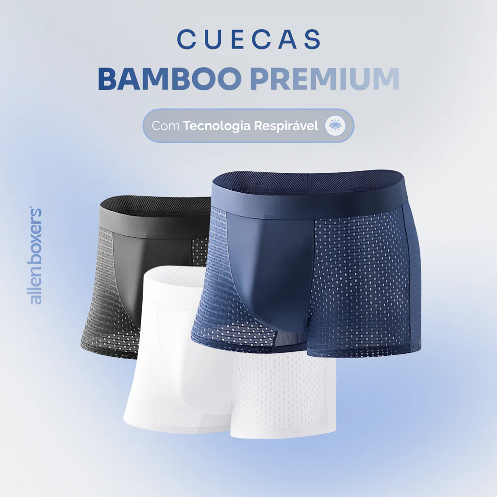Kit Cuecas Bamboo Premium Respiráveis - Pague 7 Leve 15 - Ultimas unidades