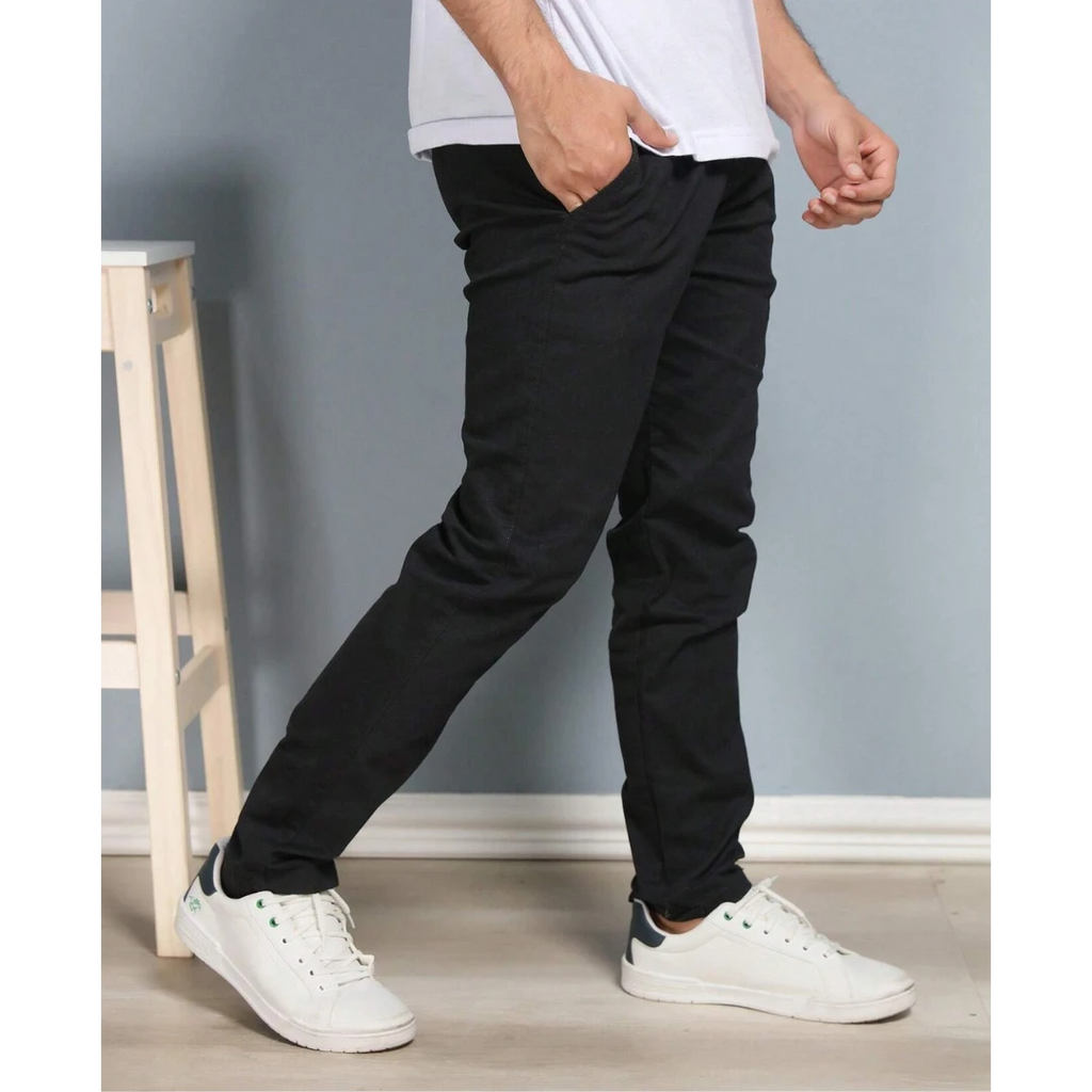 Calça Reta Masculina em Sarja - Kit 4 calças