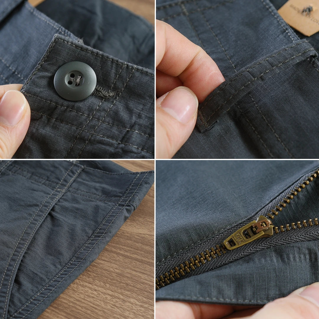 Calça  Masculina em Sarja - Kit 4 Unidades
