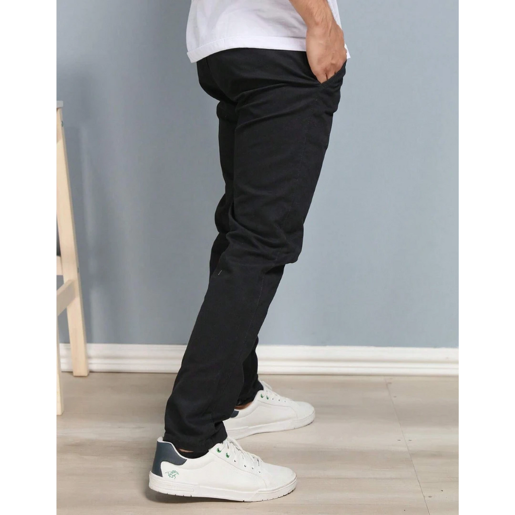 Calça Reta Masculina em Sarja - Kit 4 calças