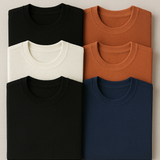 Preta + Off White + Terracota + Laranja + Azul Marinho
