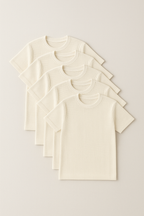 Kit com 5 Camisetas Texturizadas Malha Waffle Milano Avenna - Não amassa, não desbota e 0 transparência