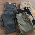 Calça Reta Masculina em Sarja - Kit 4 calças