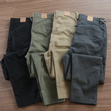 Calça Reta Masculina em Sarja - Kit 4 calças