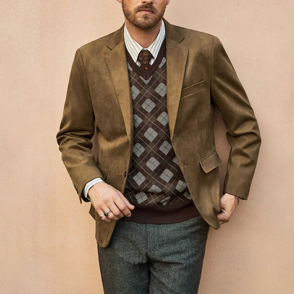 Blazer Masculino em Camurça Montvani MV029