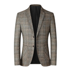 Blazer Masculino em Lã Quadriculado Montvani MV031