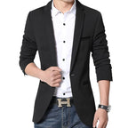Blazer Masculino Slim Fit em Algodão Montvani MV186