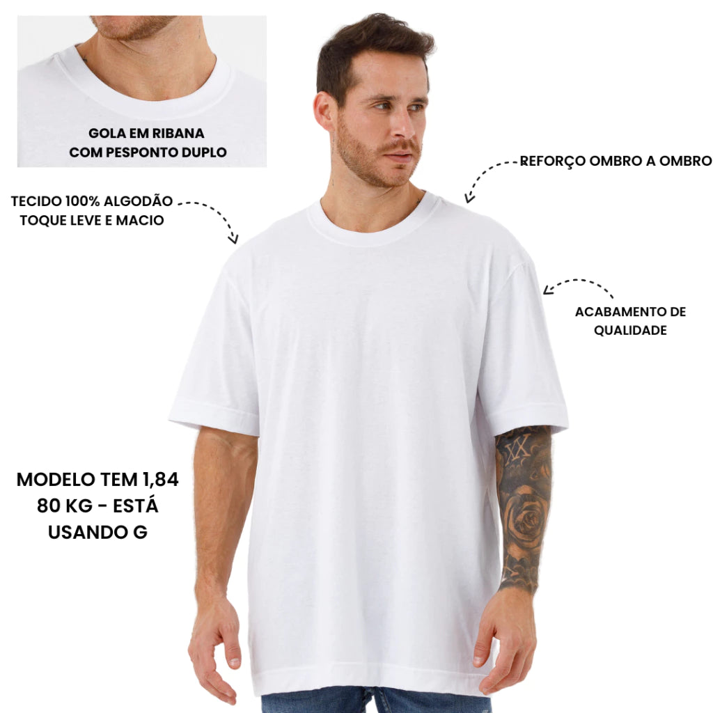 LEVE 4 PAGUE 3 Camiseta Oversized Masculina
