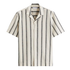 Camisa Masculina em Linho Listrada Montvani MV359