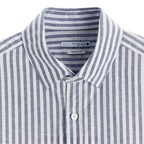 Camisa Masculina em Linho Listrada Montvani MV358