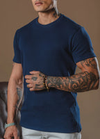 Kit com 5 Camisetas Texturizadas Malha Waffle Milano Avenna - Não amassa, não desbota e 0 transparência