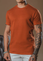 Kit com 5 Camisetas Texturizadas Malha Waffle Milano Avenna - Não amassa, não desbota e 0 transparência