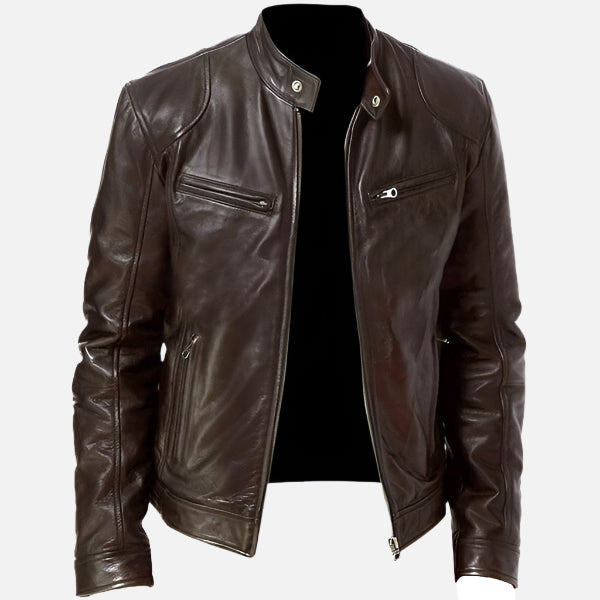 Jaqueta de Couro Masculina Ferrutini FRT187