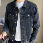 Jaqueta Jeans Masculina com Botões Ferrutini FRT151