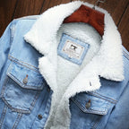 Jaqueta Jeans Masculina Forrada em Lã Ferrutini FRT189