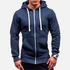 Jaqueta Moletom Masculina com Capuz e Zíper Ferrutini FRT184