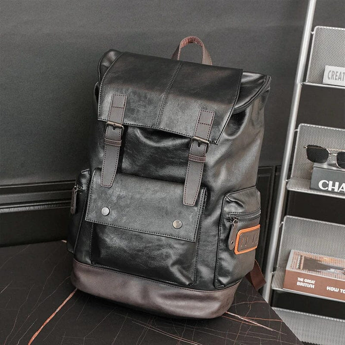 Mochila de Couro Masculina Montvani MV422