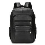 Mochila de Couro Masculina Montvani MV421 - Resistente à Água, com USB e Antifurto
