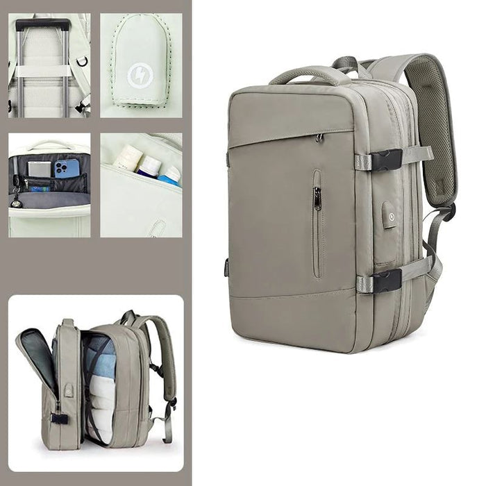 Mochila de Viagem Moderna Montvani MV425 - Confortável