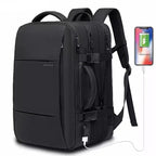 Mochila de Viagem Montvani MV408 - Notebook 17`, Expansível, Impermeável e Porta USB