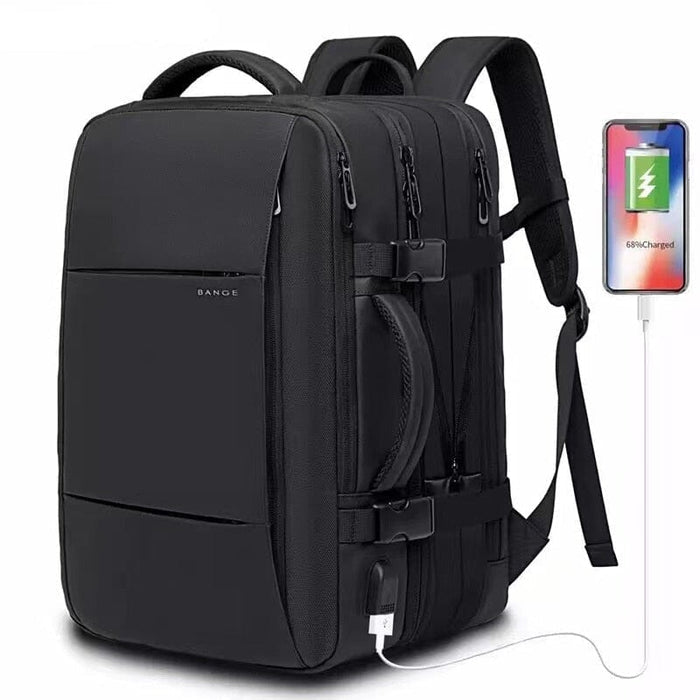 Mochila de Viagem Montvani MV408 - Notebook 17`, Expansível, Impermeável e Porta USB