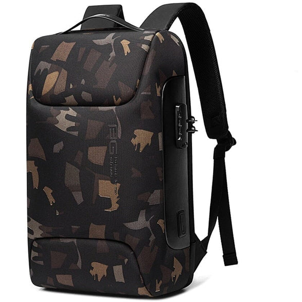 Mochila Executiva Montvani MV401 - Notebook 15`, Impermeável, Porta USB e Trava TSA