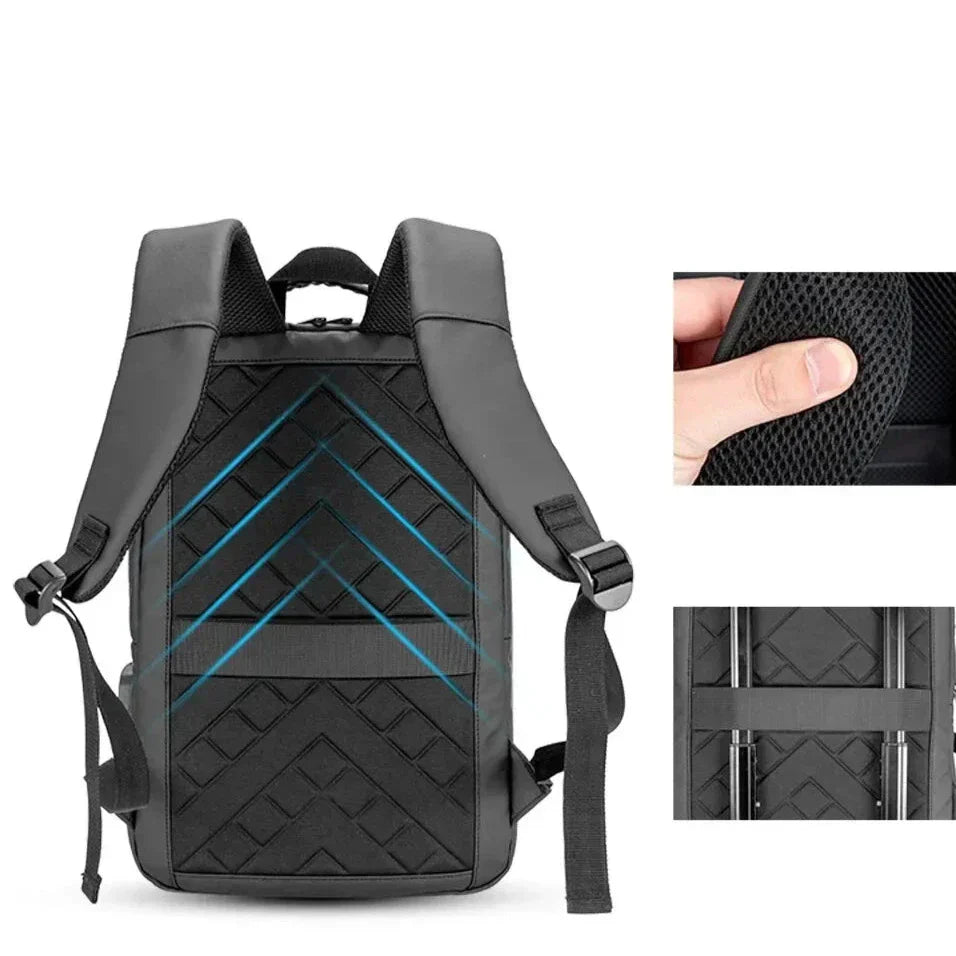Mochila Executiva Impermeável com USB Montvani MV419 - Notebook 15,6"