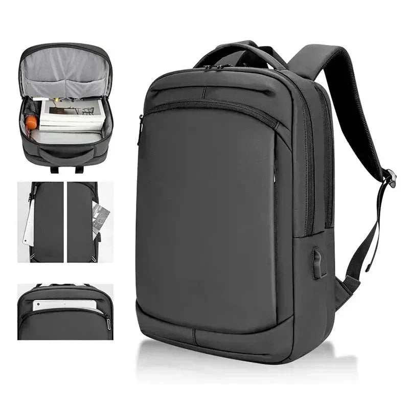 Mochila Executiva Impermeável com USB Montvani MV419 - Notebook 15,6"