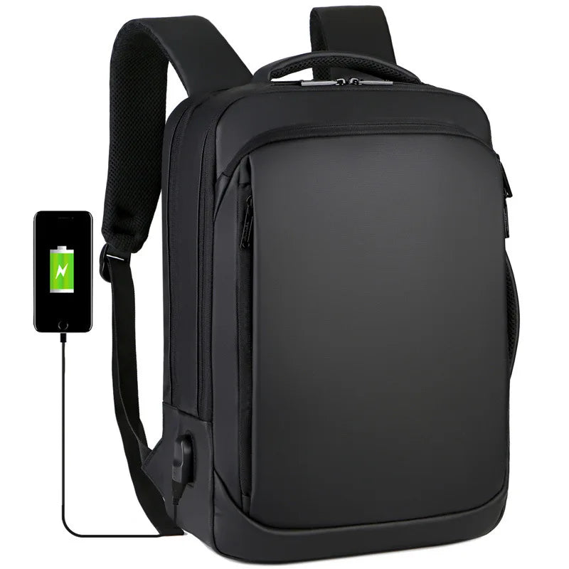 Mochila Executiva Montvani MV086 - Notebook 15`, Impermeável e Porta USB