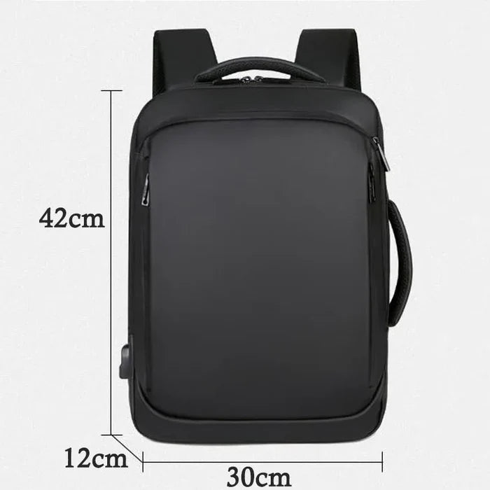 Mochila Executiva Montvani MV086 - Notebook 15`, Impermeável e Porta USB