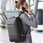 Mochila Executiva Montvani MV401 - Notebook 15`, Impermeável, Porta USB e Trava TSA