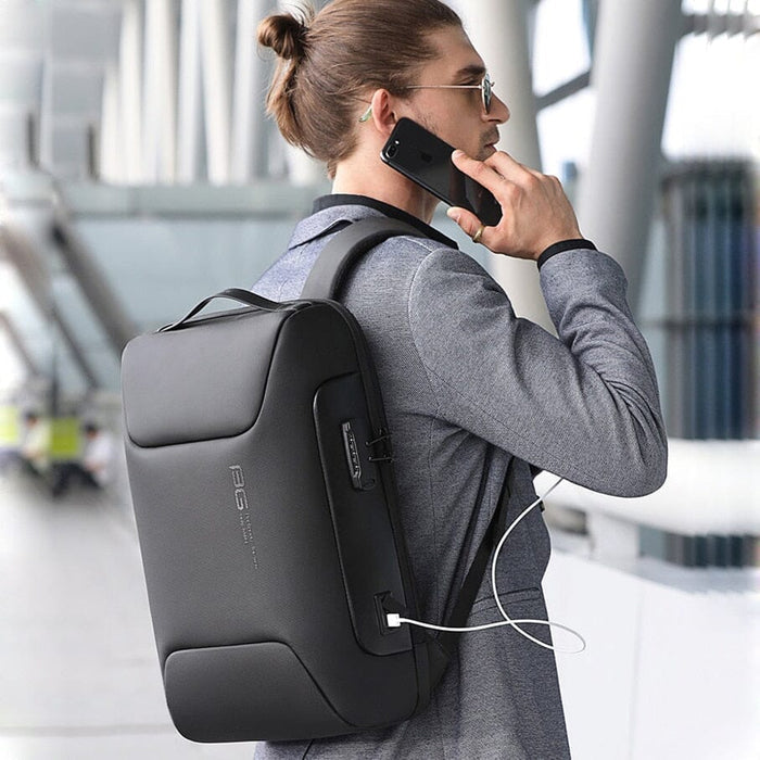 Mochila Executiva Montvani MV401 - Notebook 15`, Impermeável, Porta USB e Trava TSA
