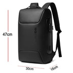 Mochila Executiva Montvani MV401 - Notebook 15`, Impermeável, Porta USB e Trava TSA
