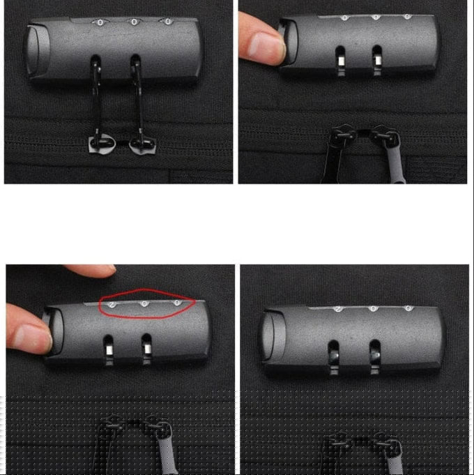 Mochila Executiva Montvani MV409 - Notebook 15`, Impermeável, Porta USB e Trava TSA