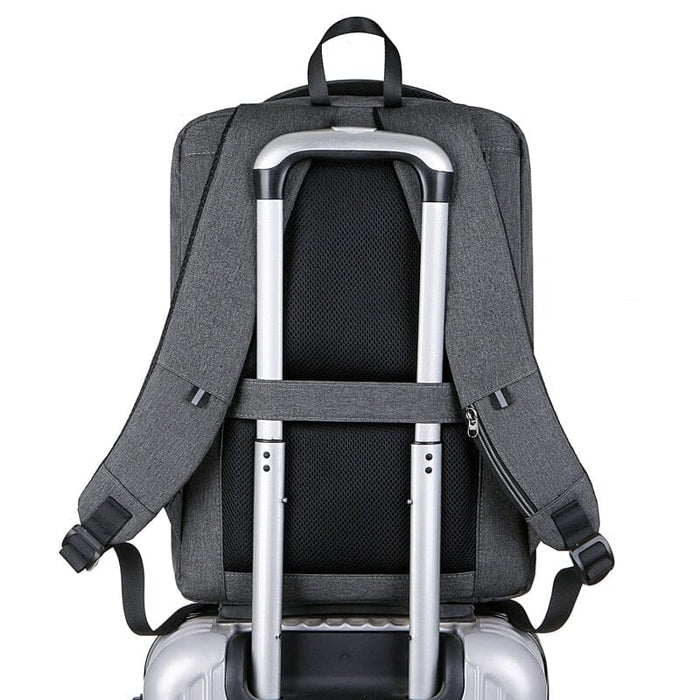 Mochila Executiva Montvani MV411 - Notebook 15`, Impermeável, Porta USB e Trava TSA