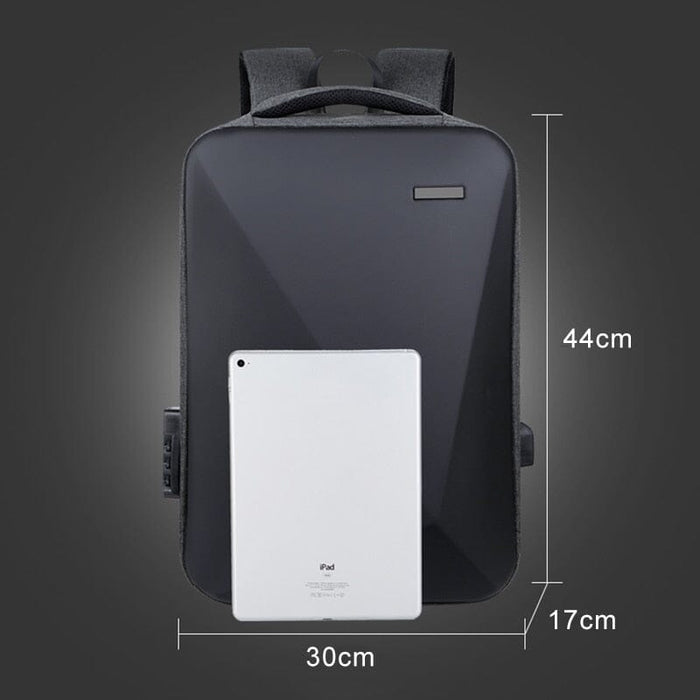 Mochila Executiva Montvani MV411 - Notebook 15`, Impermeável, Porta USB e Trava TSA