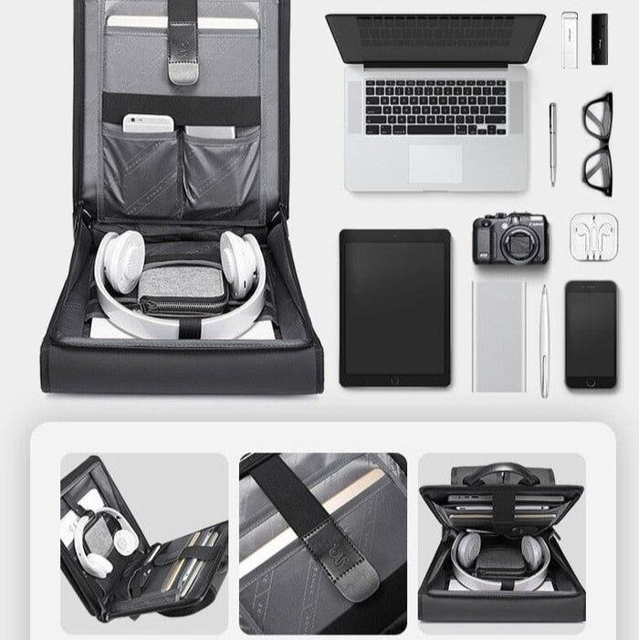 Mochila Executiva Montvani MV414 - Notebook 15`, Impermeável