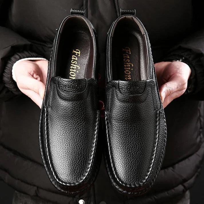 Sapato Mocassim em Couro Masculino Montvani MV338