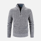 Suéter Masculino Gola Bordado Meio Zíper Ferrutini FRT234