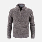 Suéter Masculino Gola Bordado Meio Zíper Ferrutini FRT234
