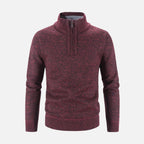 Suéter Masculino Gola Bordado Meio Zíper Ferrutini FRT234