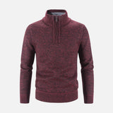 Suéter Masculino Gola Bordado Meio Zíper Ferrutini FRT234